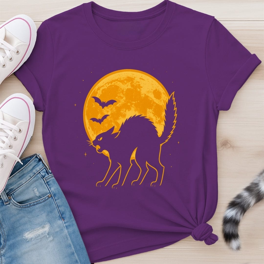BLACK CAT FULL MOON T-SHIRT