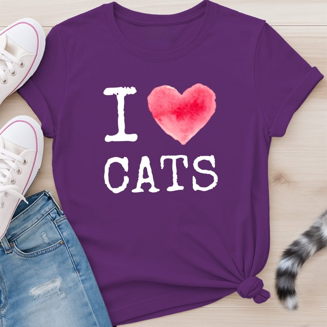 I HEART CATS T-SHIRT