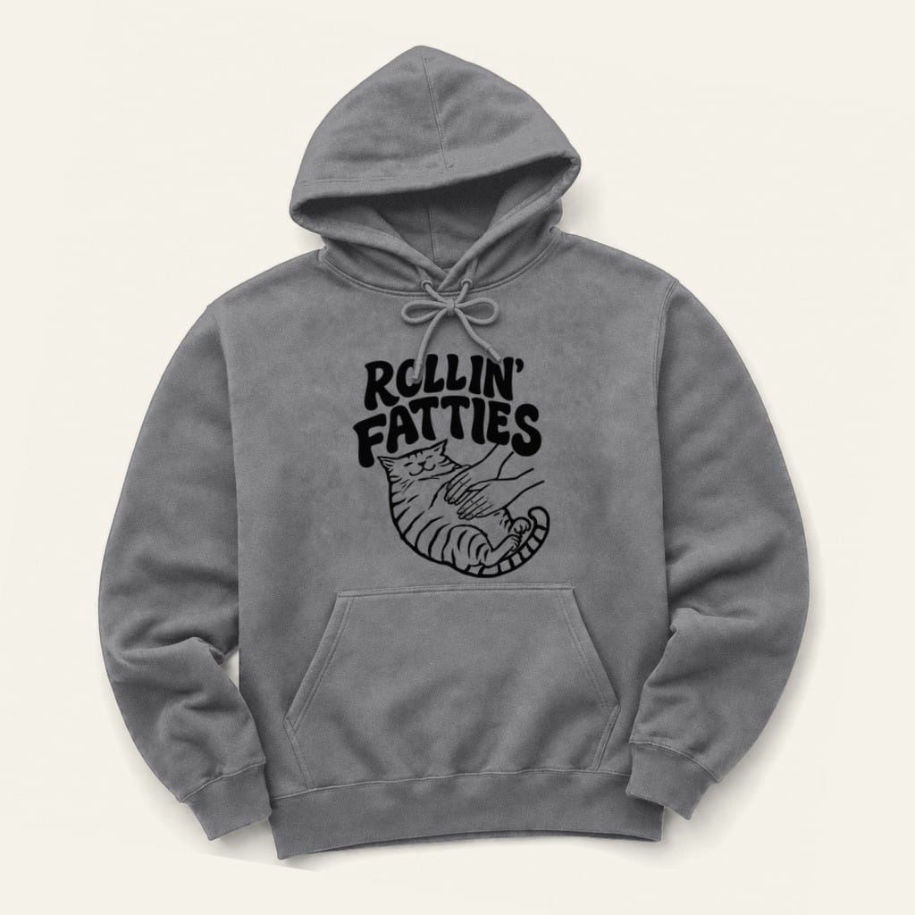 Rollin' Fatties Hoodie in Graphite Heather