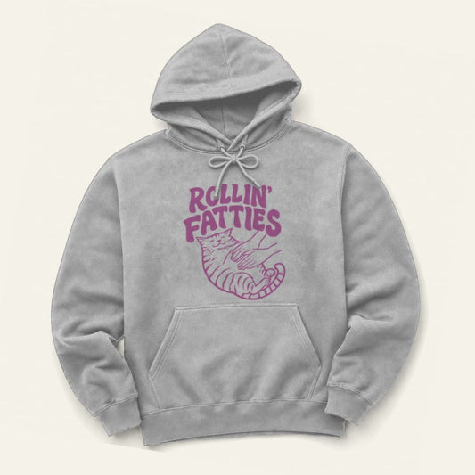 Rollin' Fatties Hoodie in Sport Grey