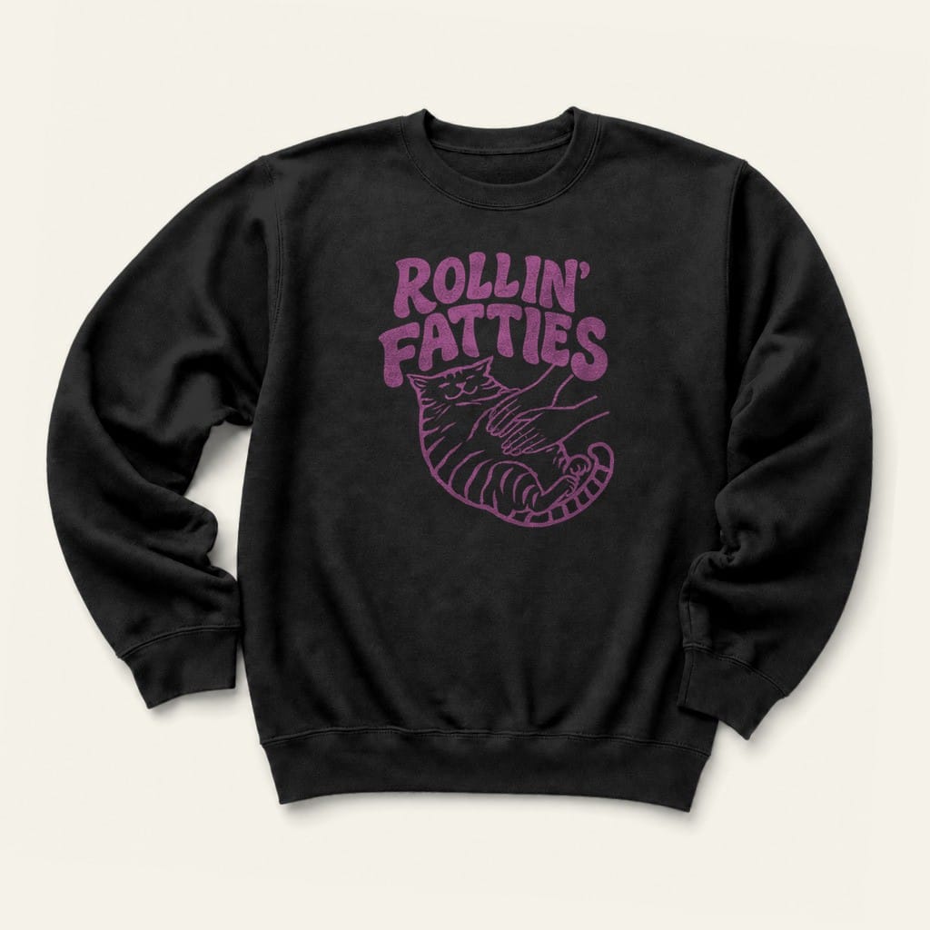 Rollin' Fatties Sweatshirt in Black
