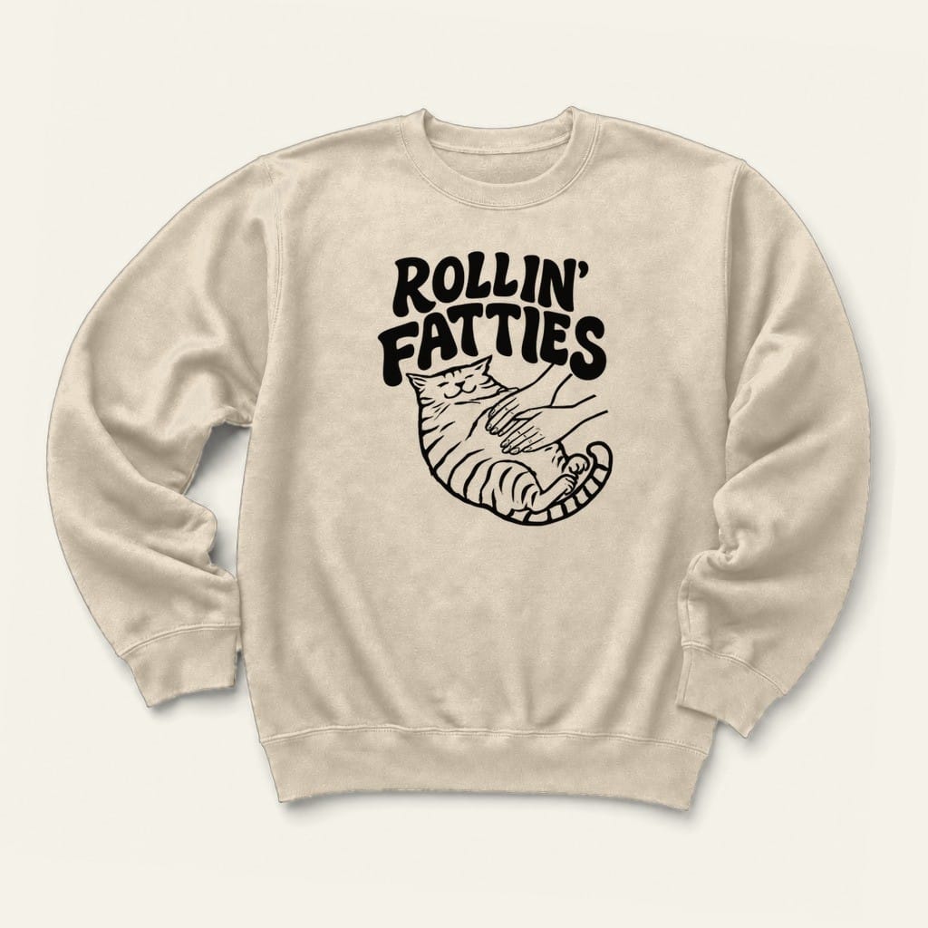 Rollin' Fatties Sweatshirt in Sand