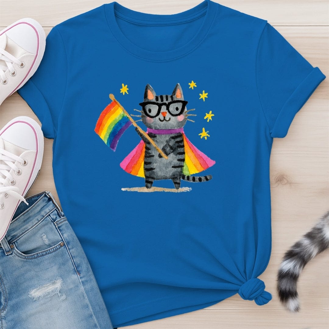 RAINBOW FLAG CAT T-SHIRT