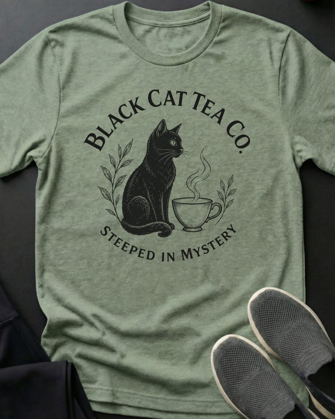 Black Cat Tea Tee