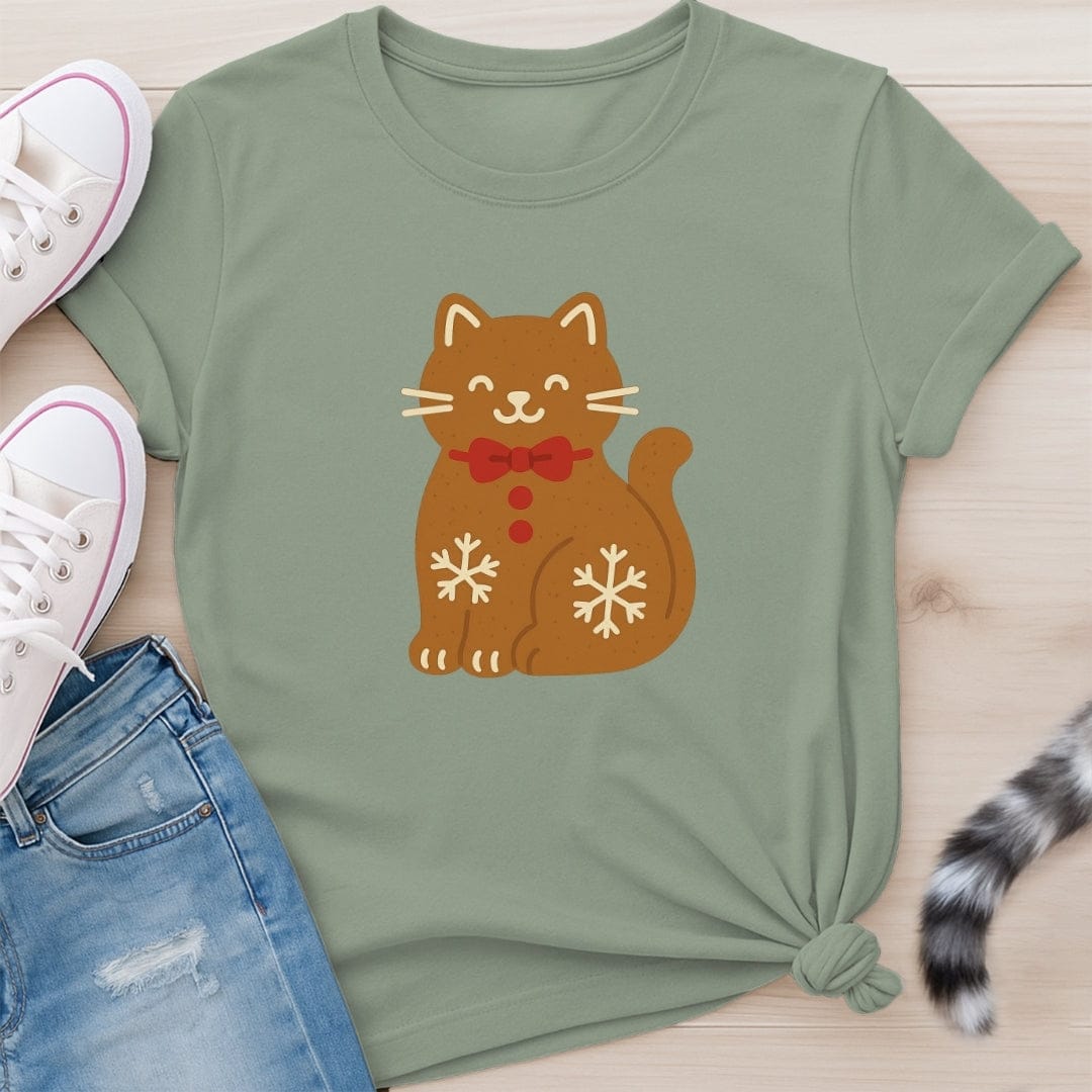 GINGER BREAD CAT T-SHIRT