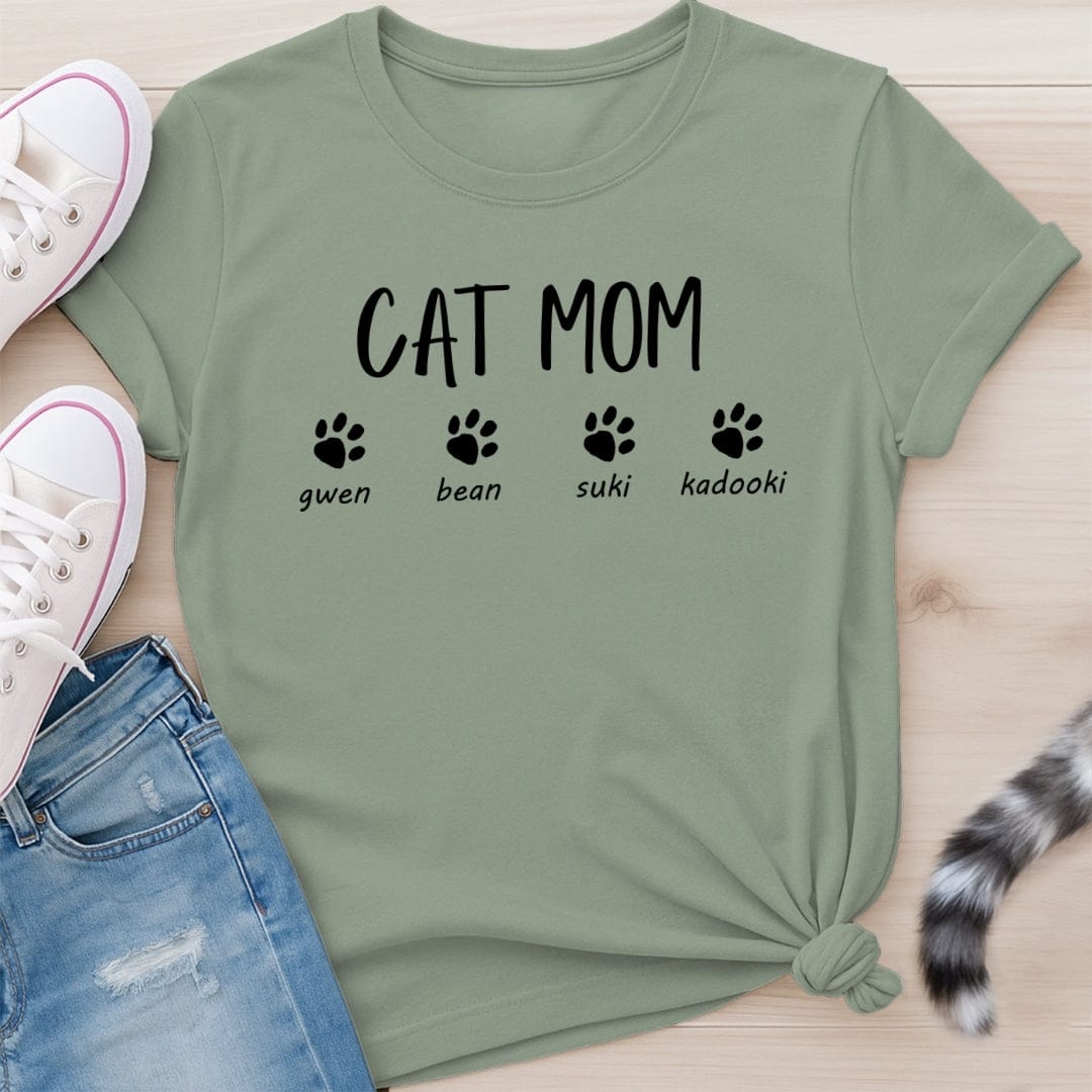 CUSTOM CAT MOM T-SHIRT