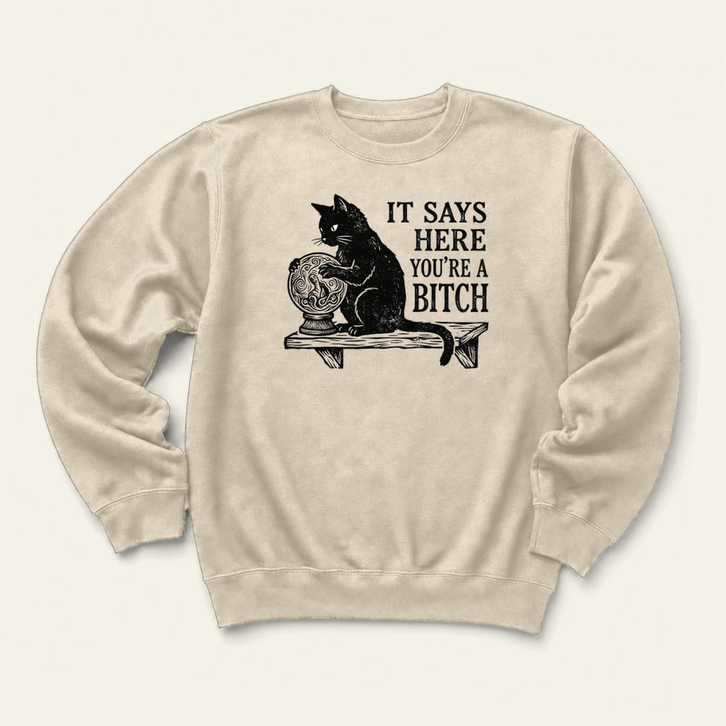 Says Here Sweatshirt in Sand