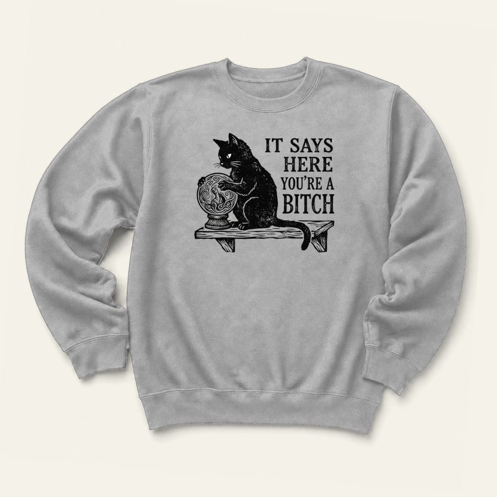 Says Here Sweatshirt in Sport Grey
