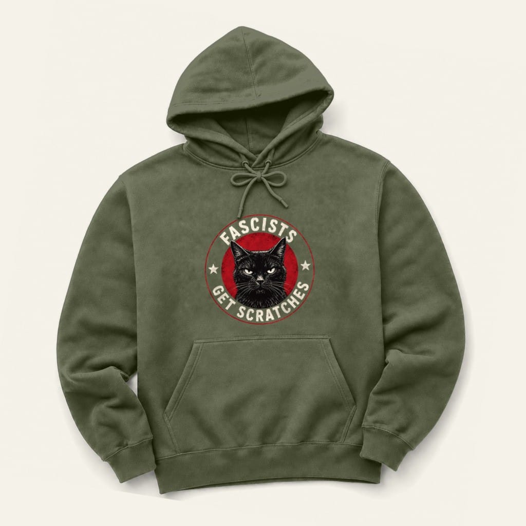Scratches Hoodie in Military Green