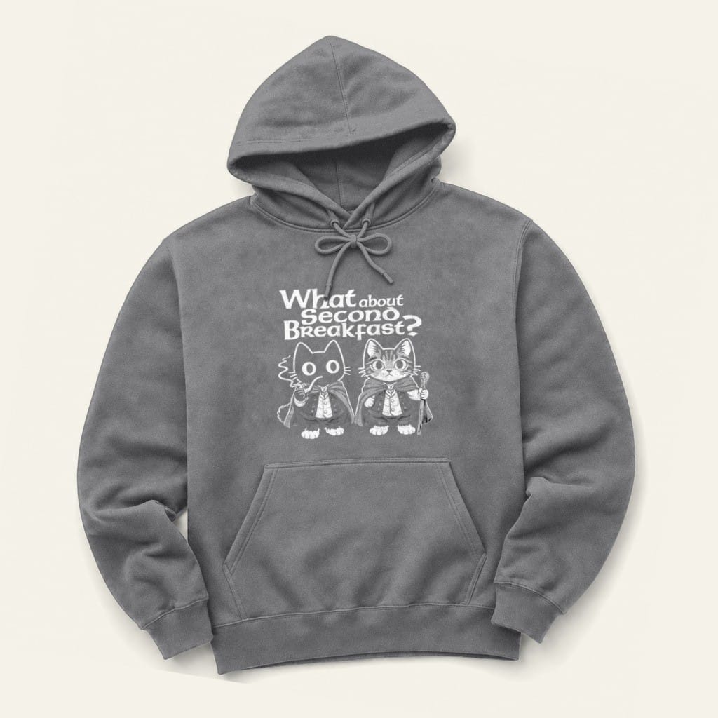 Second Breakfast Hoodie in Graphite Heather