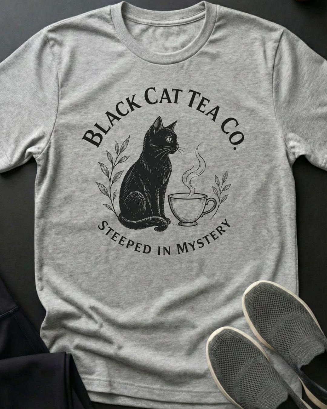 Black Cat Tea Tee
