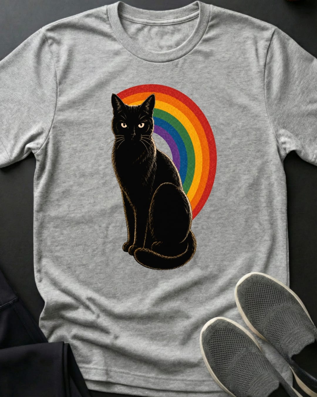 Kitty Rainbow Tee