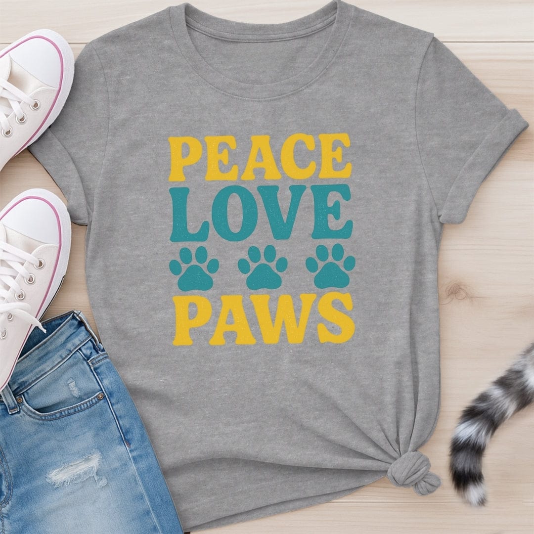 PEACE LOVE PAWS T-SHIRT