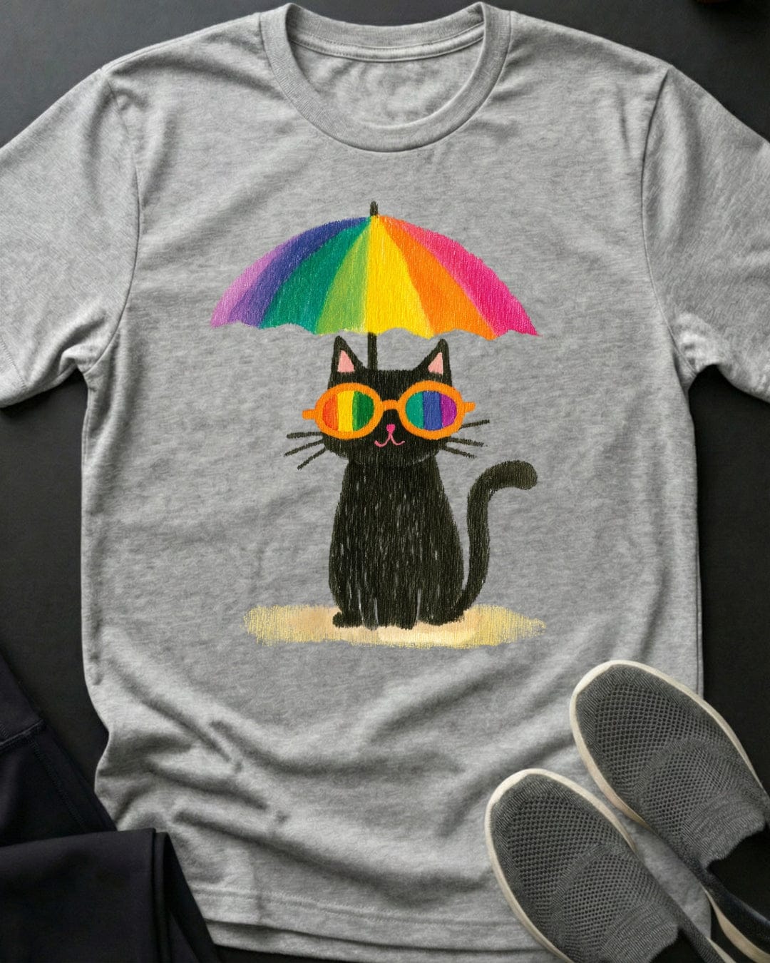Rainbow Umbrella Tee