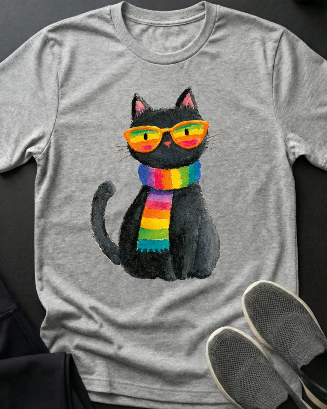 Colorful Cat Tee