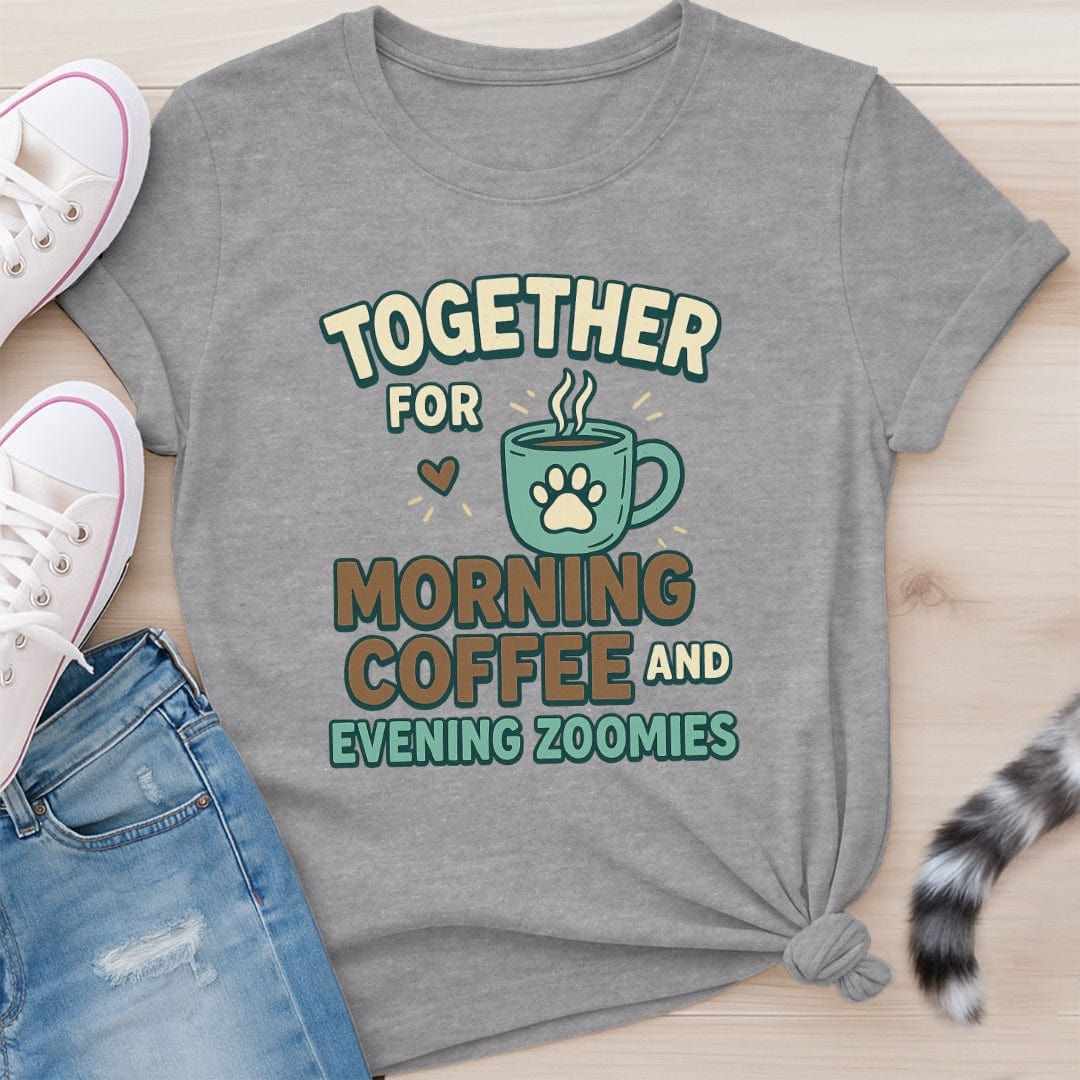 COFFEE AND ZOOMIES T-SHIRT