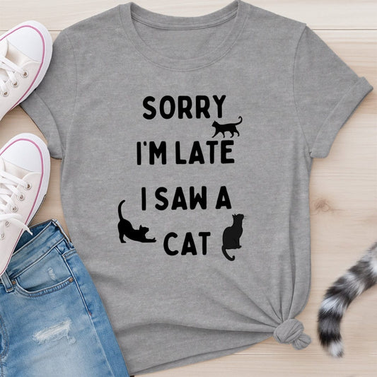 I SAW A CAT T-SHIRT