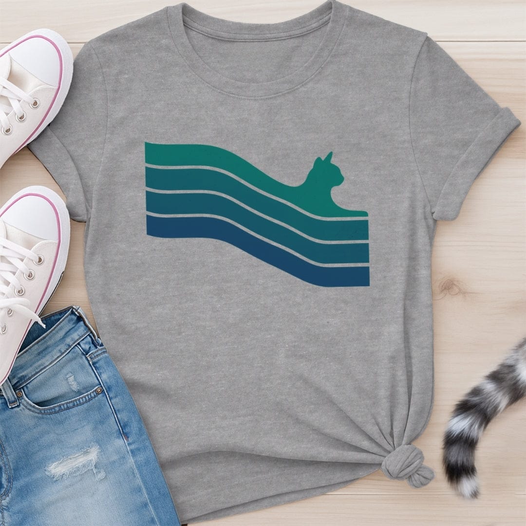 CAT BURST GREEN T-SHIRT