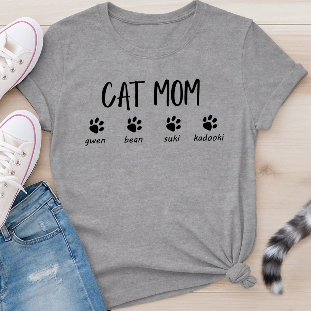 CUSTOM CAT MOM T-SHIRT