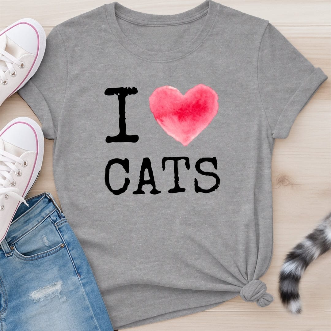 I HEART CATS T-SHIRT