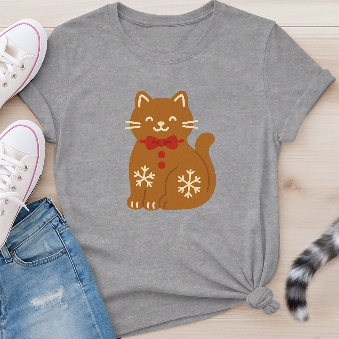 GINGER BREAD CAT T-SHIRT