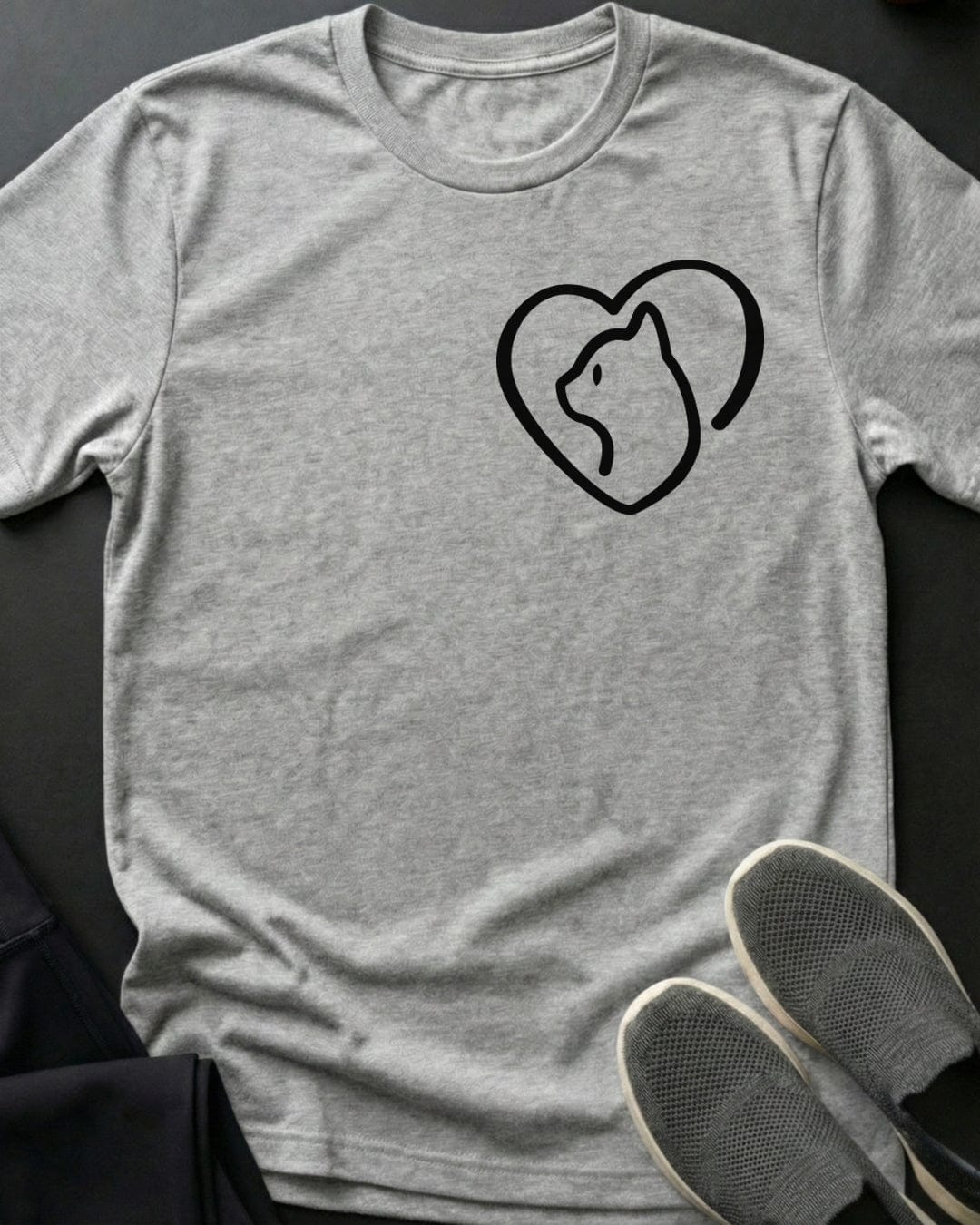 Kitty Heart Doodle Tee