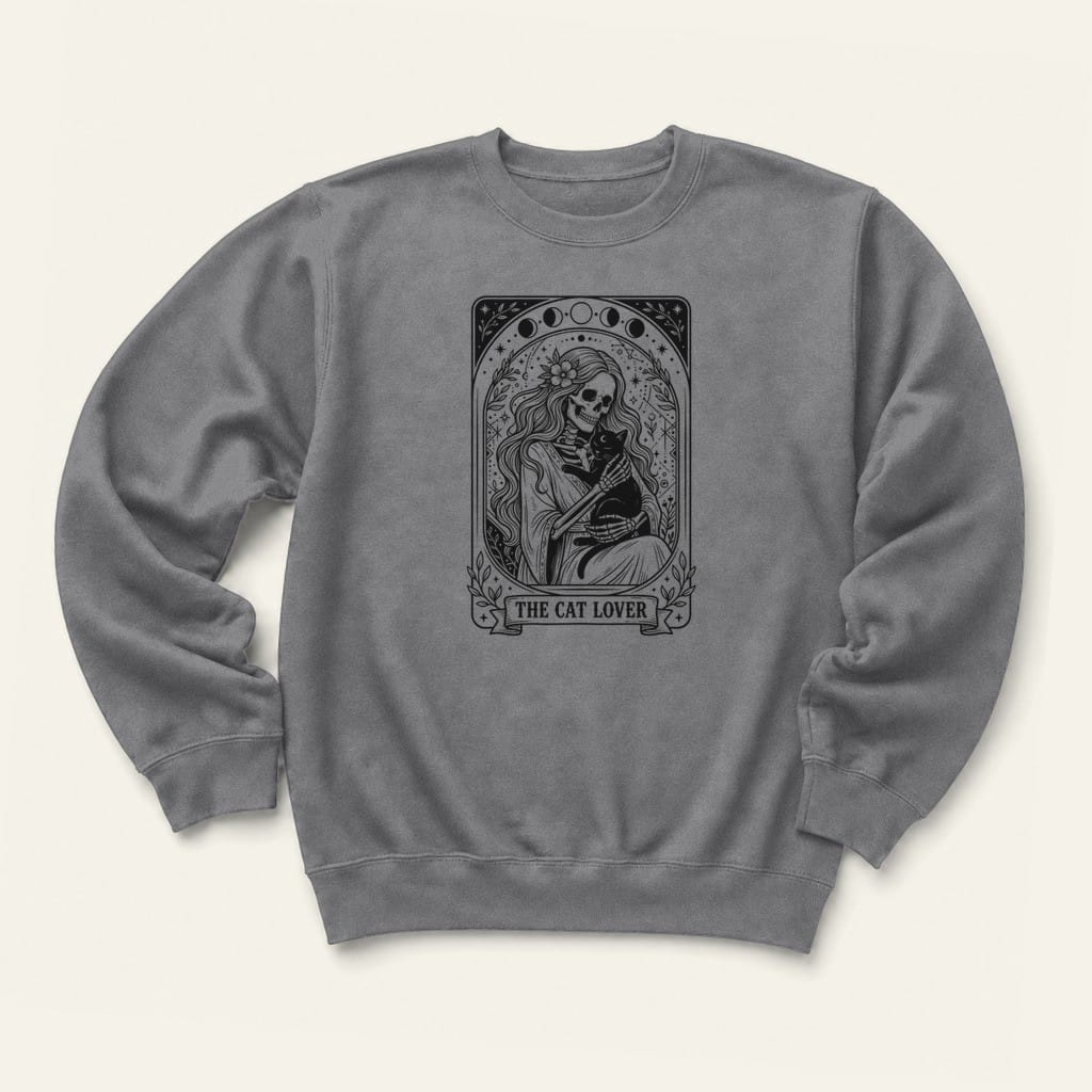 The Cat Lover Sweatshirt in Graphite Heather