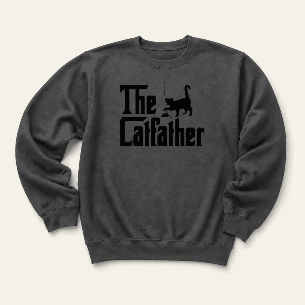 The Catfather Sweatshirt in Dark Heather