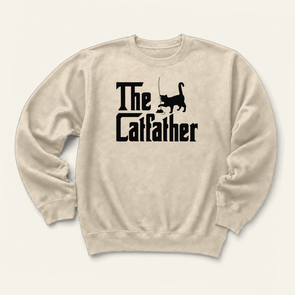 The Catfather Sweatshirt in Sand
