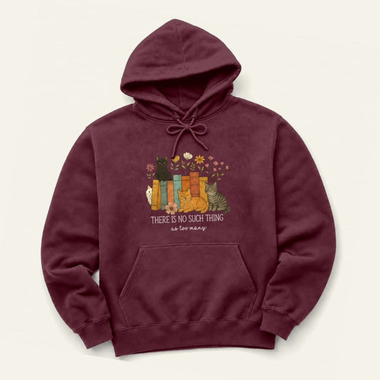 Too Many Hoodie in Maroon
