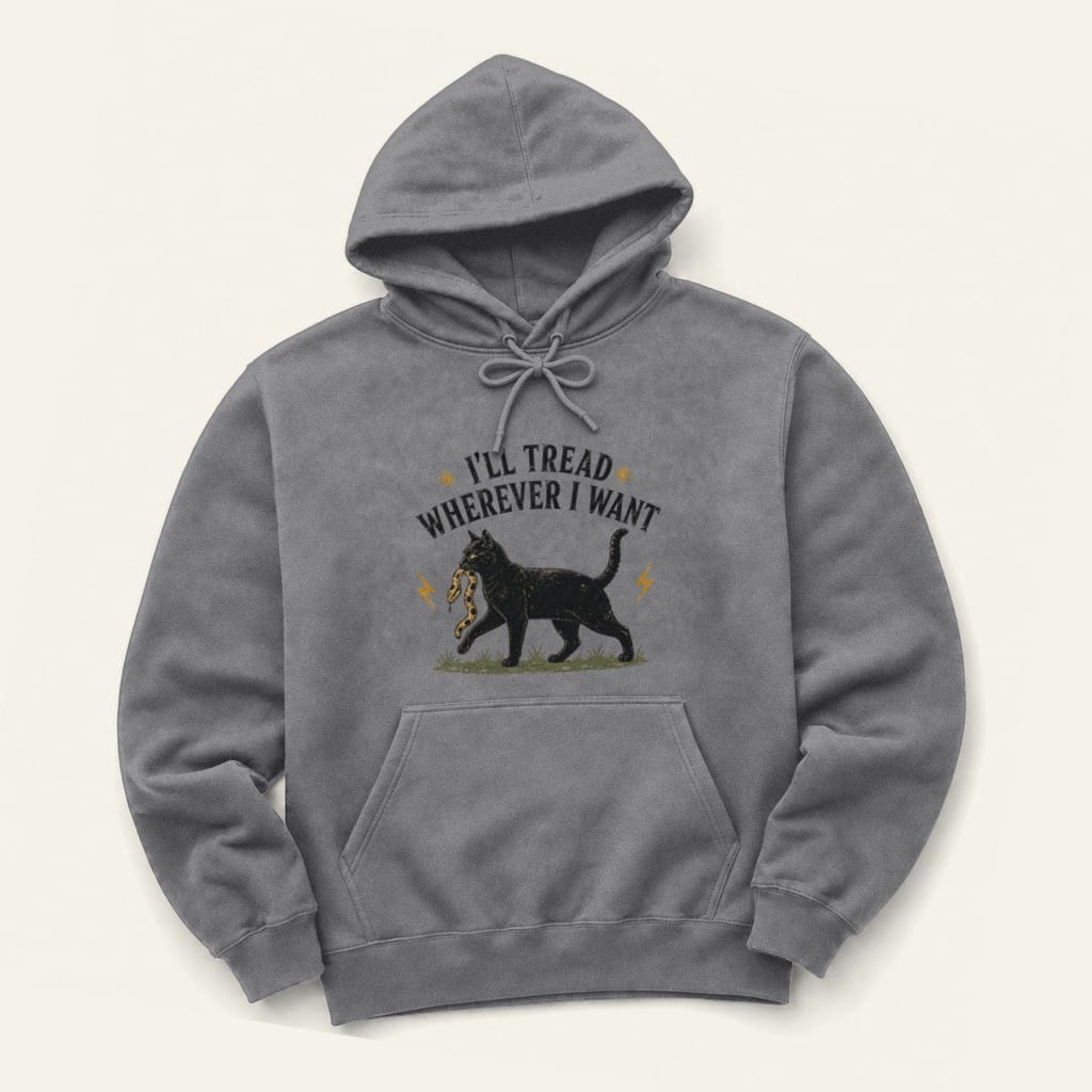 Tread Wherever Hoodie in Graphite Heather