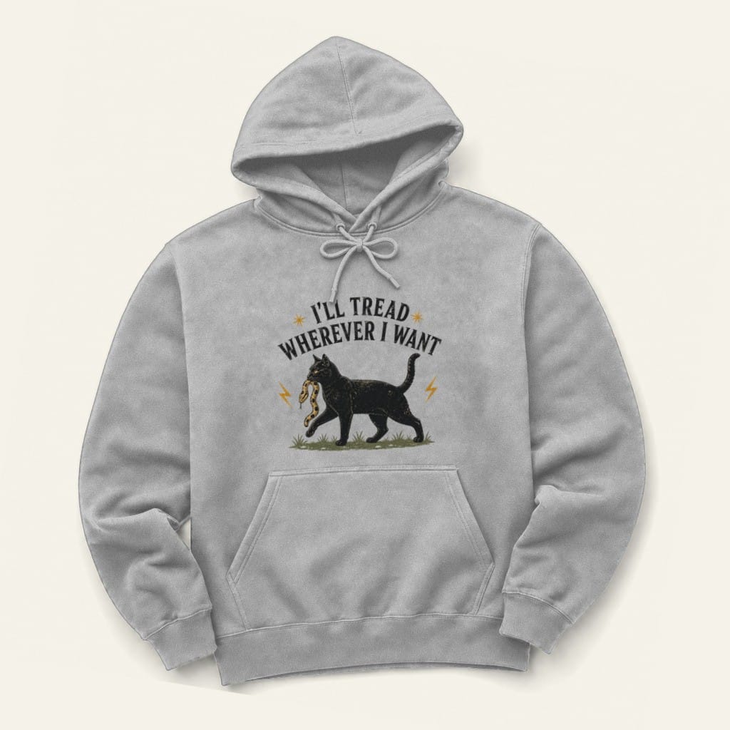 Tread Wherever Hoodie in Sport Grey