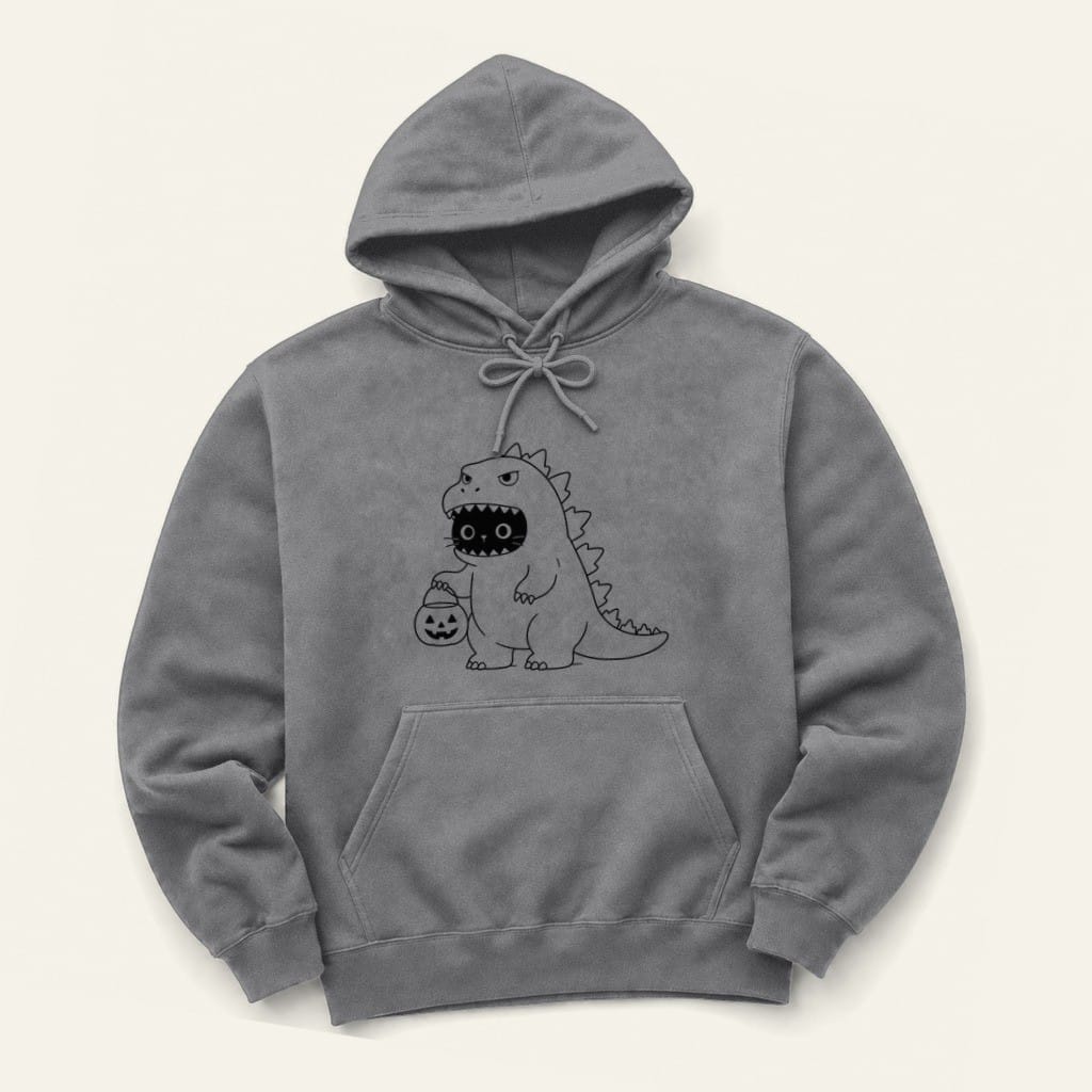 Trick or Treat Hoodie in Graphite Heather