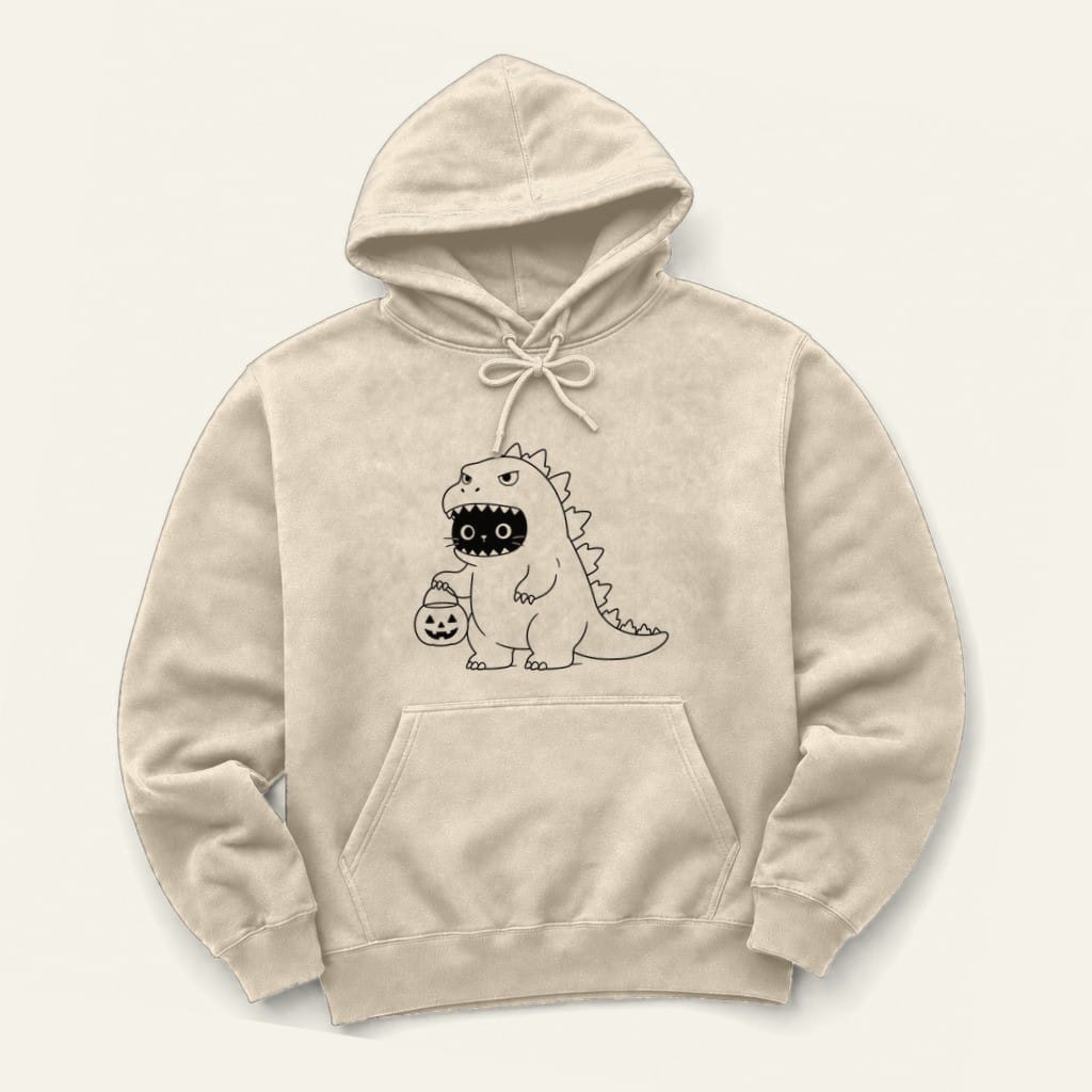 Trick or Treat Hoodie in Sand