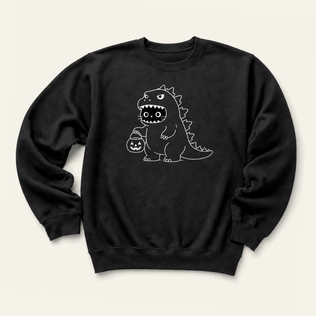 Trick or Treat Sweatshirt in Black