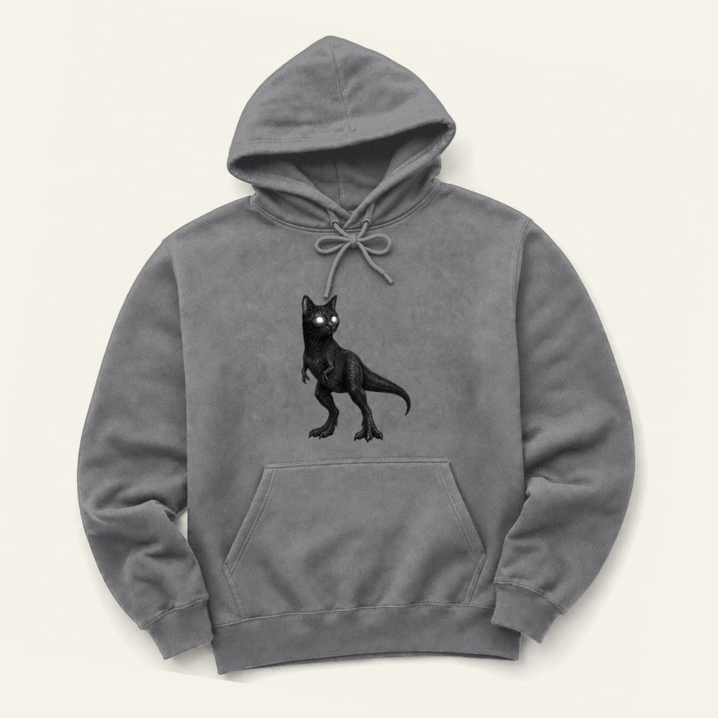 Voidasaurus Hoodie in Graphite Heather