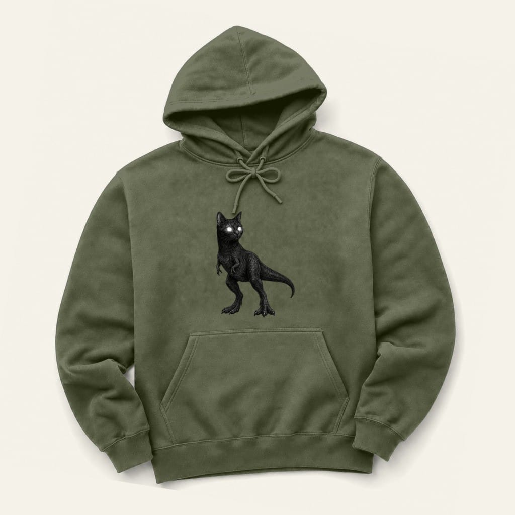 Voidasaurus Hoodie in Military Green