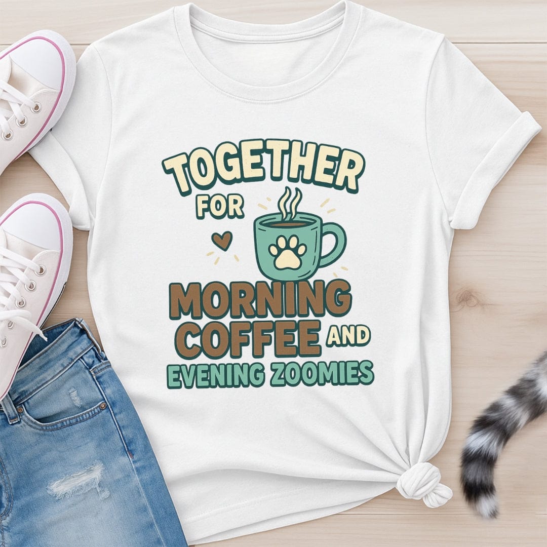 COFFEE AND ZOOMIES T-SHIRT