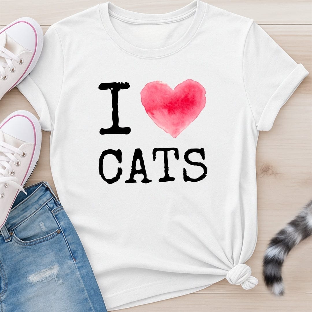 I HEART CATS T-SHIRT
