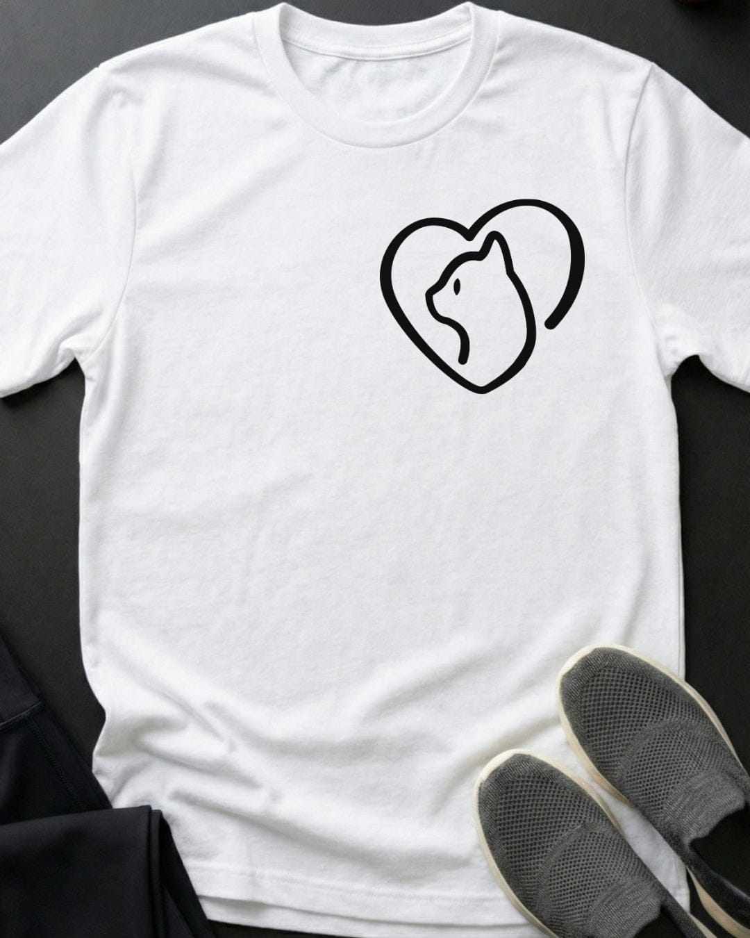 Kitty Heart Doodle Tee
