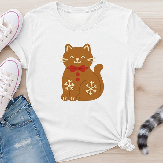 GINGER BREAD CAT T-SHIRT