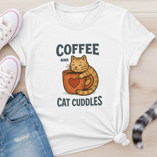 COFFEE AND CATS T-SHIRT