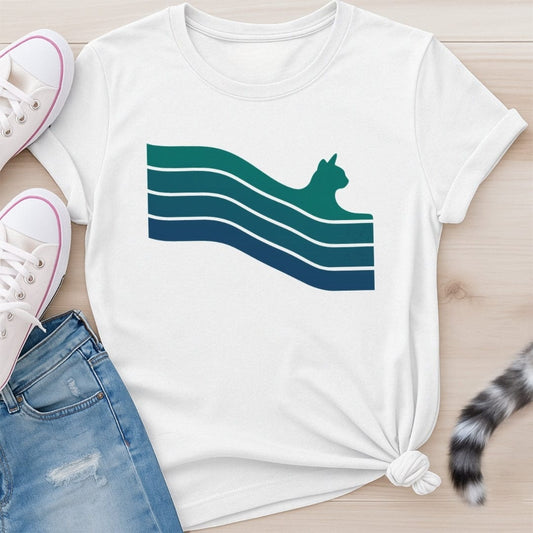 CAT BURST GREEN T-SHIRT