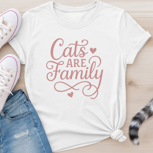 CATS ARE FAMILY T-SHIRT