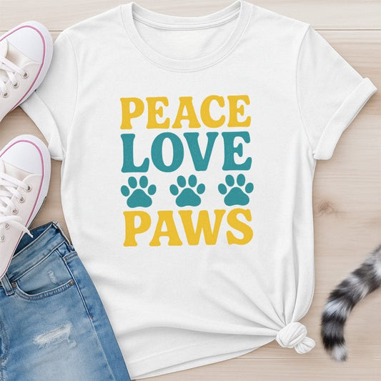 PEACE LOVE PAWS T-SHIRT