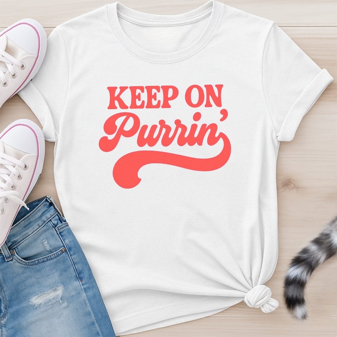 KEEP ON PURRIN T-SHIRT
