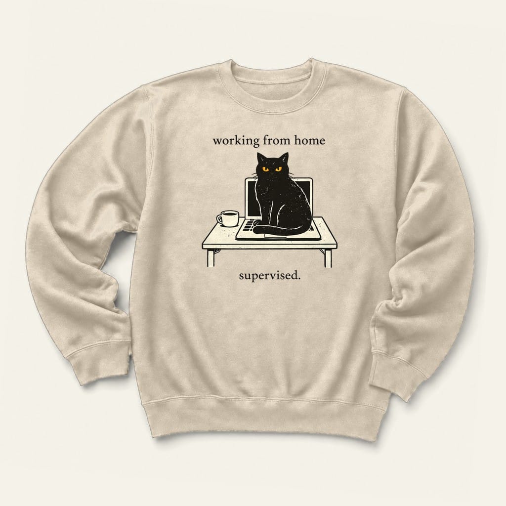 Working From Home Sweatshirt in Sand