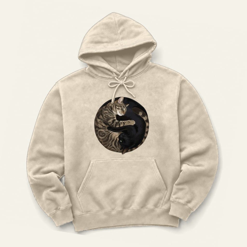 Yin Yang Hoodie in Sand