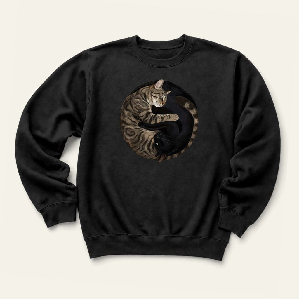 Yin Yang Sweatshirt in Black