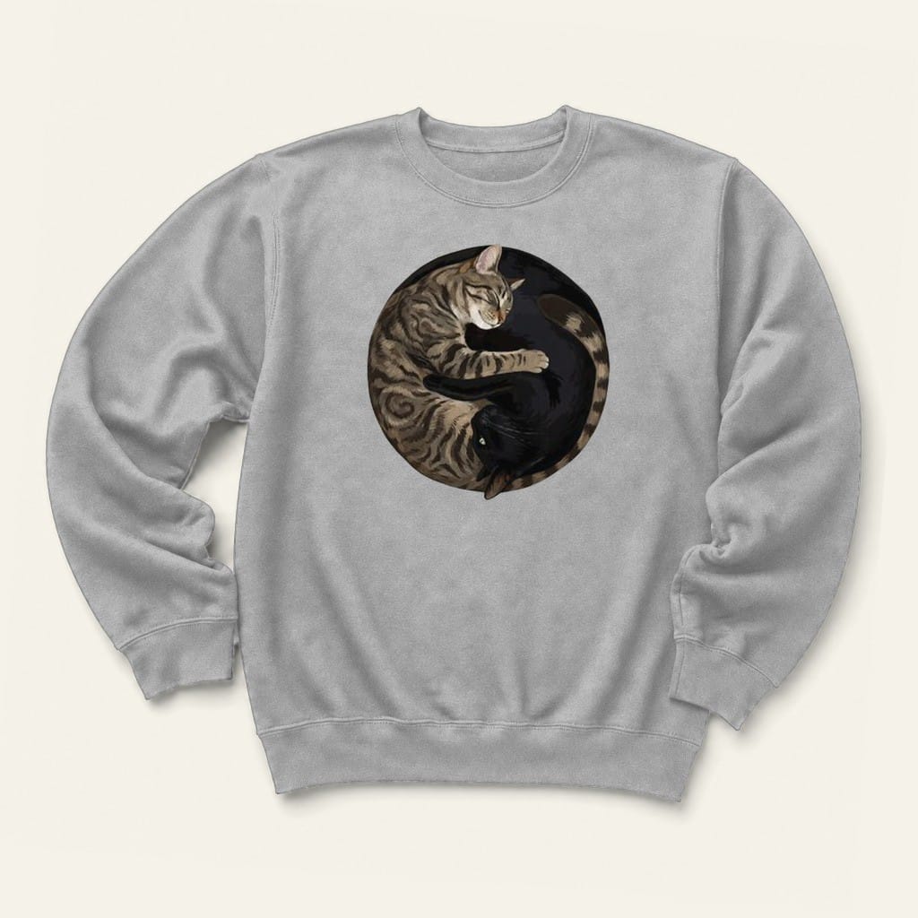 Yin Yang Sweatshirt in Sport Grey